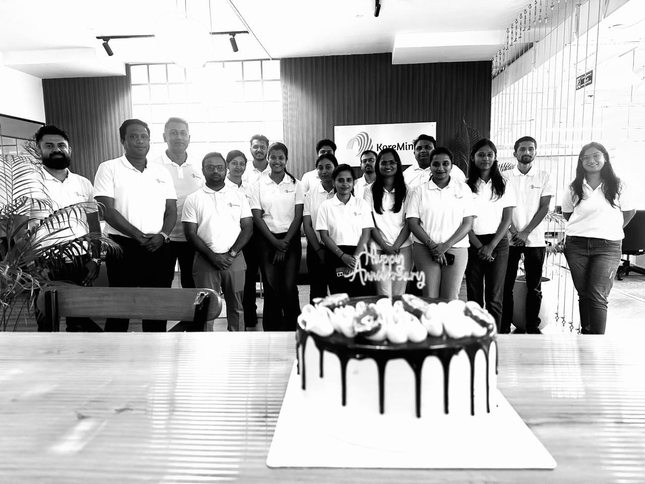 KoreMinds team — anniversary moment